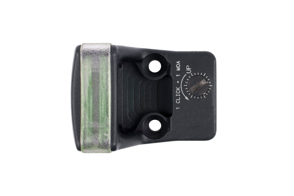 Trijicon Dual Illuminated Pistol Sight Black - 9 MOA - 7075 T6 Aluminum - Available in Green or Amber Dot