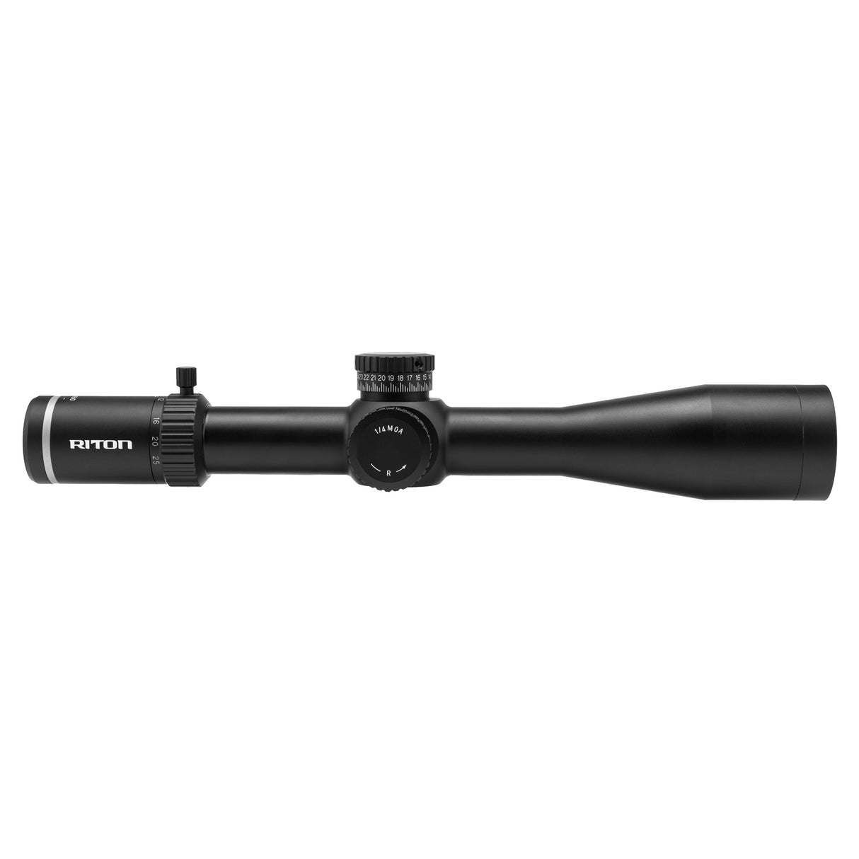 Riton Optics 5 Conquer 5-25x56mm FFP Illuminated MOA Reticle Rifle Scope for long-range precision shooting