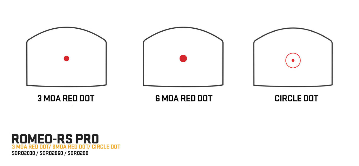 Sig Sauer ROMEO-RS Pro (DPP - DeltaPoint Pro) Red Dot - Circle Dot or 3/6MOA Dot