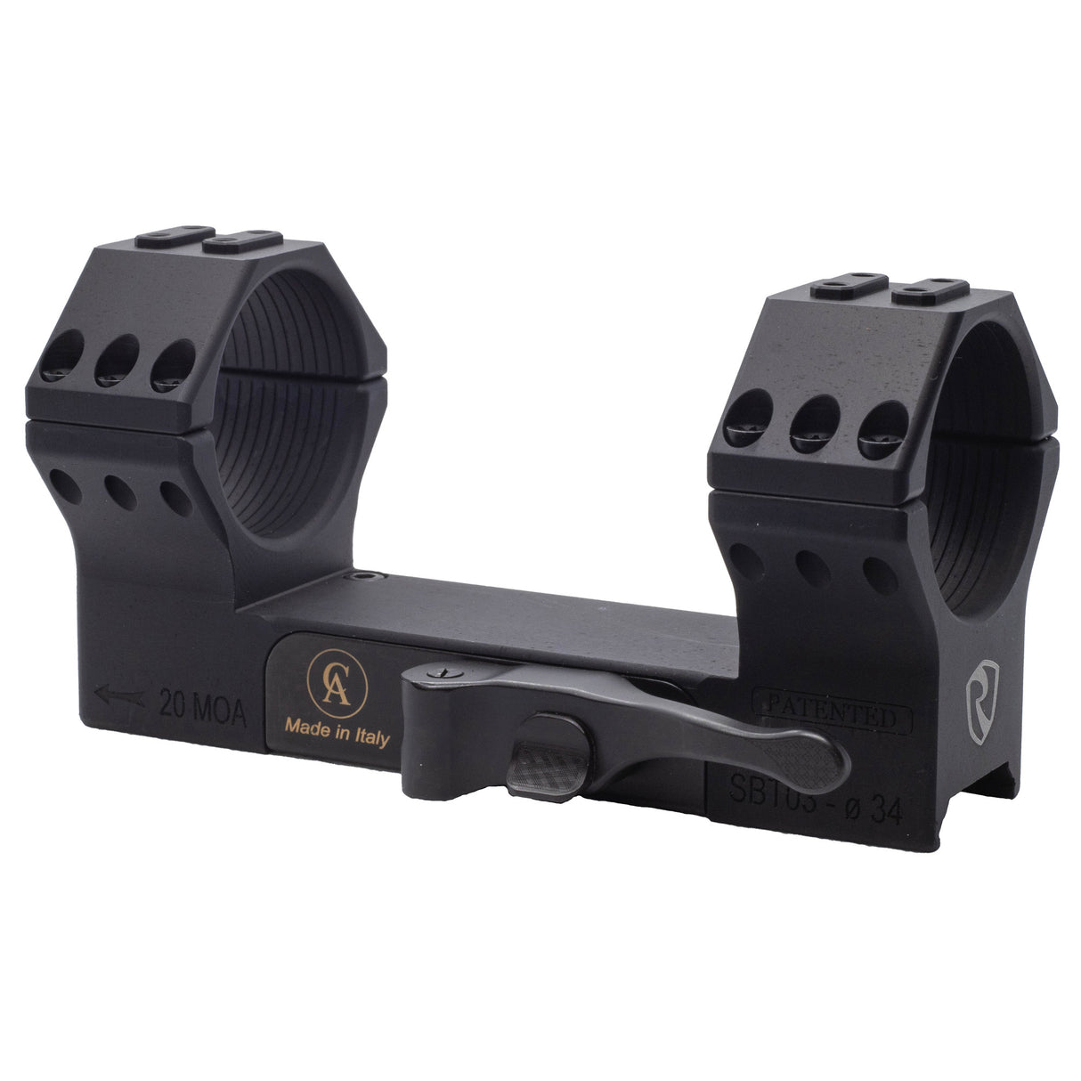 Riton Contessa 34mm Quick Detach Scope Rings Rings in Black - 1