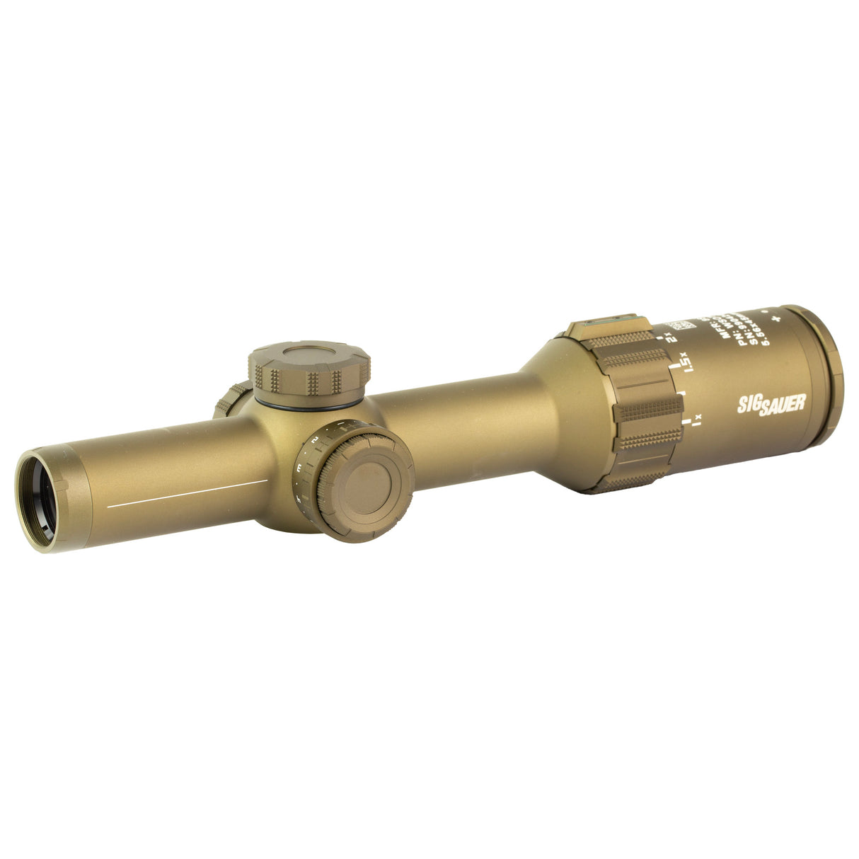 Sig Sauer TANGO6T 1-6x24mm 30mm FFP Rifle Scope - DWLR-556 Illuminated Reticle - FDE (SOT61240) - 1
