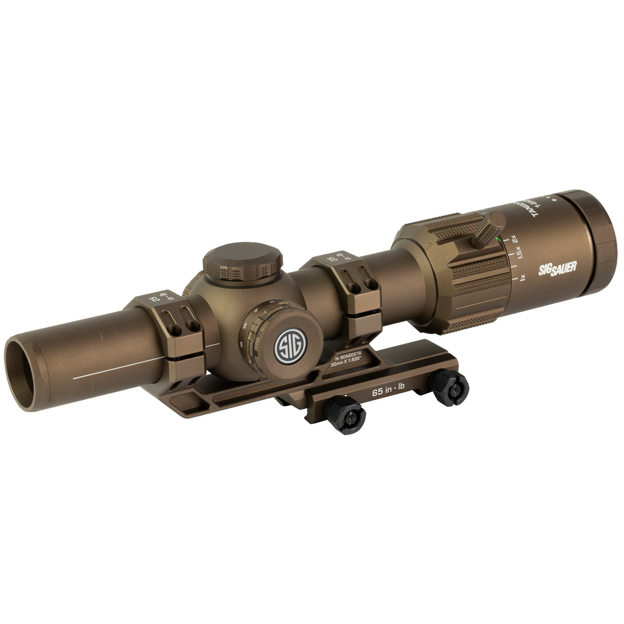 Sig Sauer Tango-MSR 1-8x24mm LPVO Rifle Scope with Illuminated BDC 8 Reticle and ALPHA-MSR Mount, Coyote (SOTM81200)