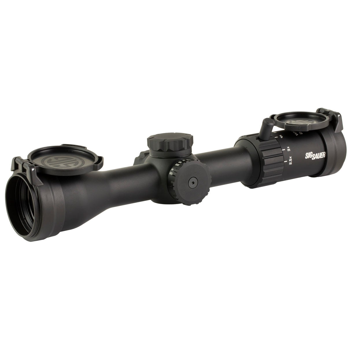Sig Sauer WHISKEY4 2.5-10x42mm Rifle Scope with SFP Quadplex Reticle - Black (SGSOW42003)