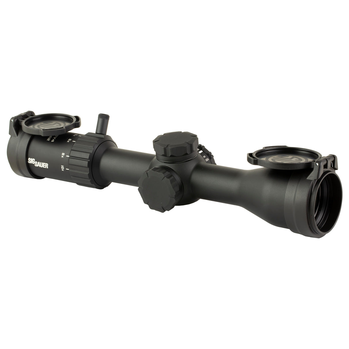 Sig Sauer WHISKEY4 2.5-10x42mm SFP Rifle Scope - Quadplex Reticle - Black (SOW42003) - 2