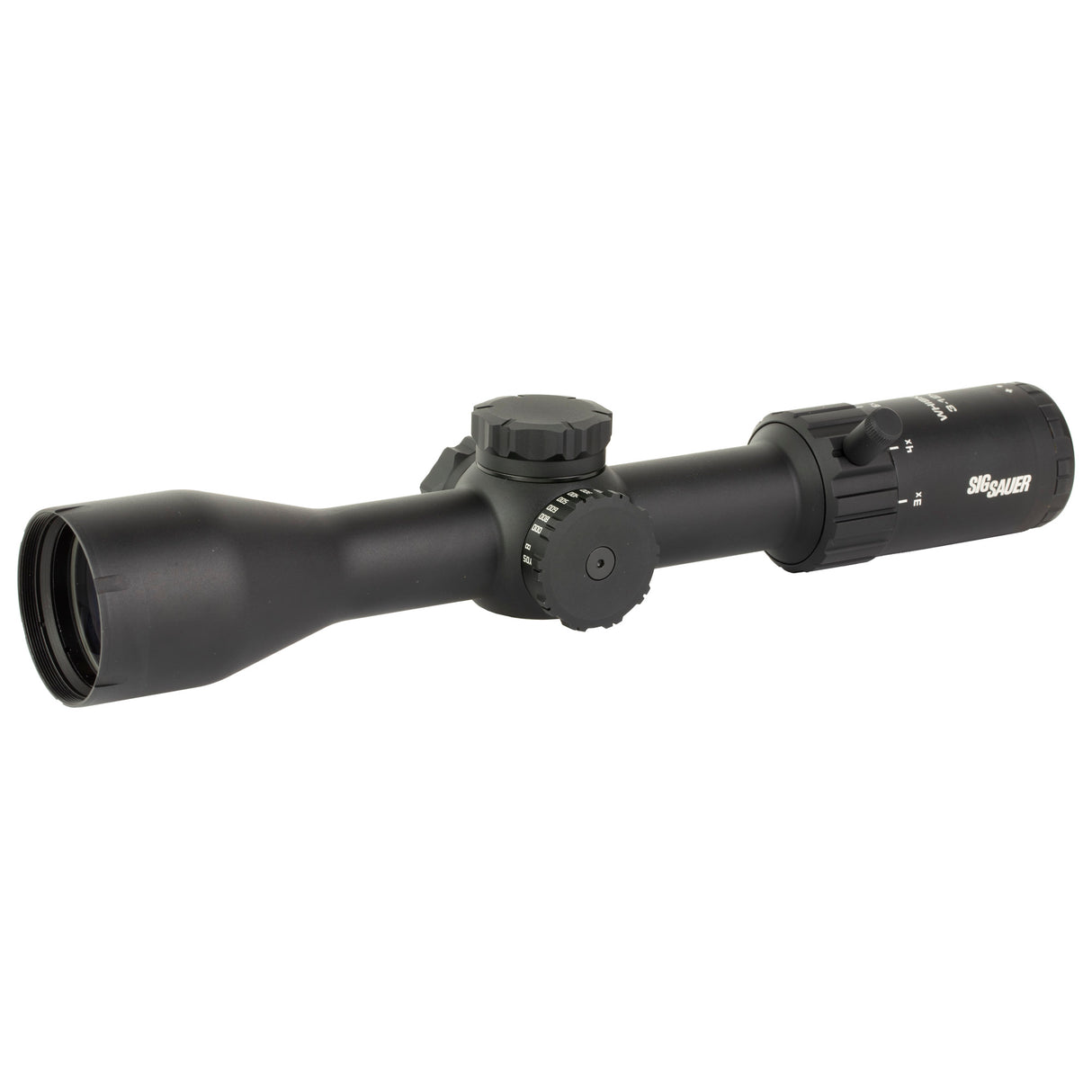 Sig Sauer WHISKEY4 3-12x44mm SFP Rifle Scope - Quadplex Reticle - Black (SOW43003)