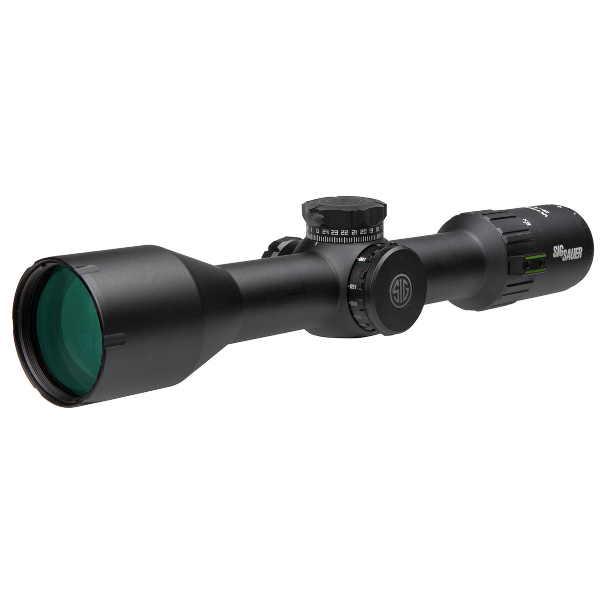 Sig Sauer WHISKEY6 3-18x44mm SFP Rifle Scope with Quadplex Reticle and 30mm Tube, Black (SOW63114)