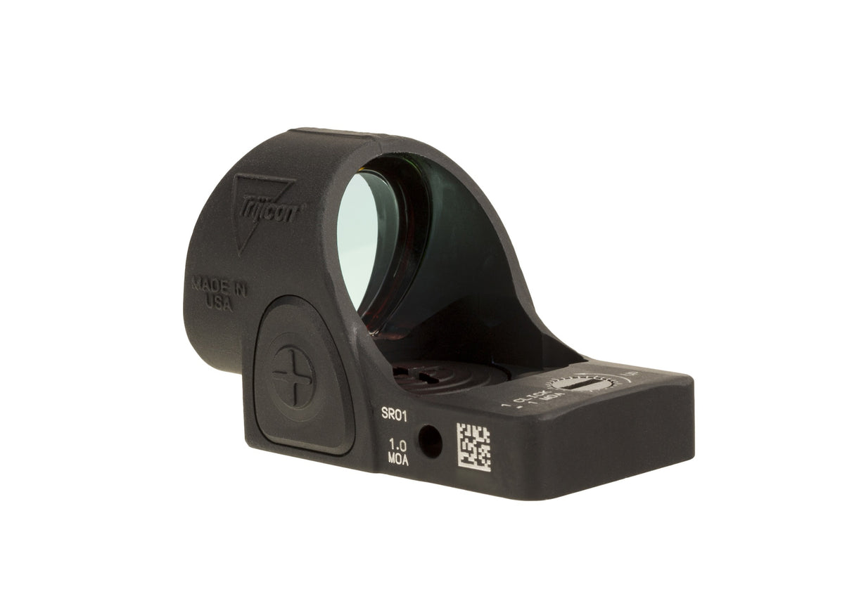 Trijicon SRO Red Dot Sight - Round Window - Available in 1, 2.5, and 5 MOA Versions - 7075 T6 Aluminum - RMR Footprint