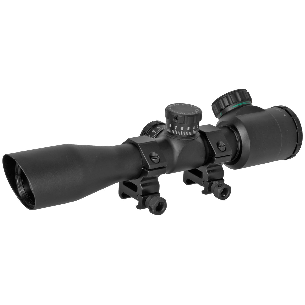 Truglo Tru-Brite 4x32mm Tactical Rifle Scope with Illuminated Mil-Dot Reticle and 1-Inch Rings