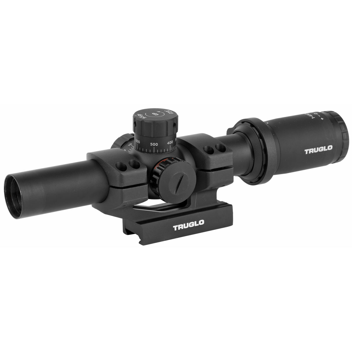 Truglo Tru-Brite 30 1-6x24mm LPVO Rifle Scope Illuminated Mil-Dot Reticle with 30mm Monolithic Mount for AR-15