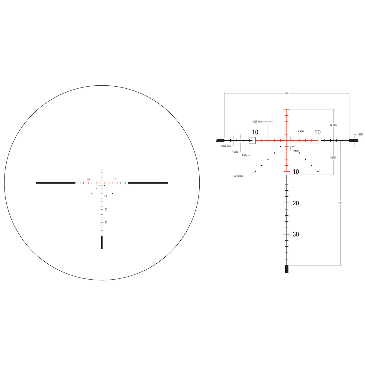 Trijicon Credo 3-9x40 SFP MOA Red Riflescope, Illuminated Reticle (MPN: CR940-C-2900039, UPC: 719307403130) - 4