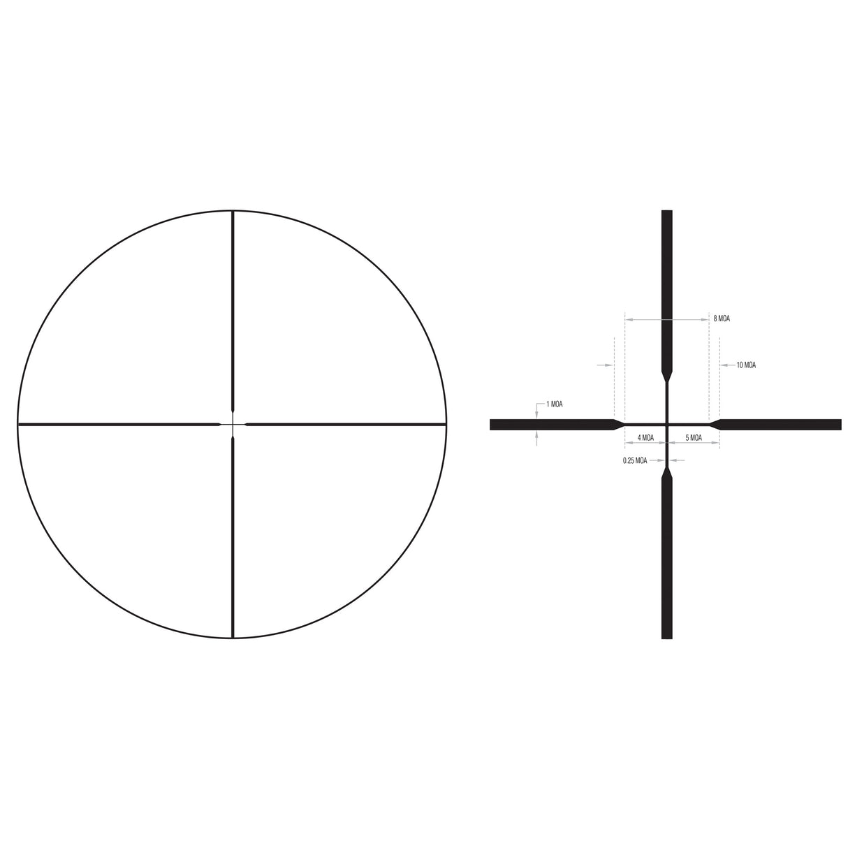 Trijicon Huron 3-9x40mm Riflescope BDC Hunter Holds, 1" Tube (HR940-C-2700005) - 4