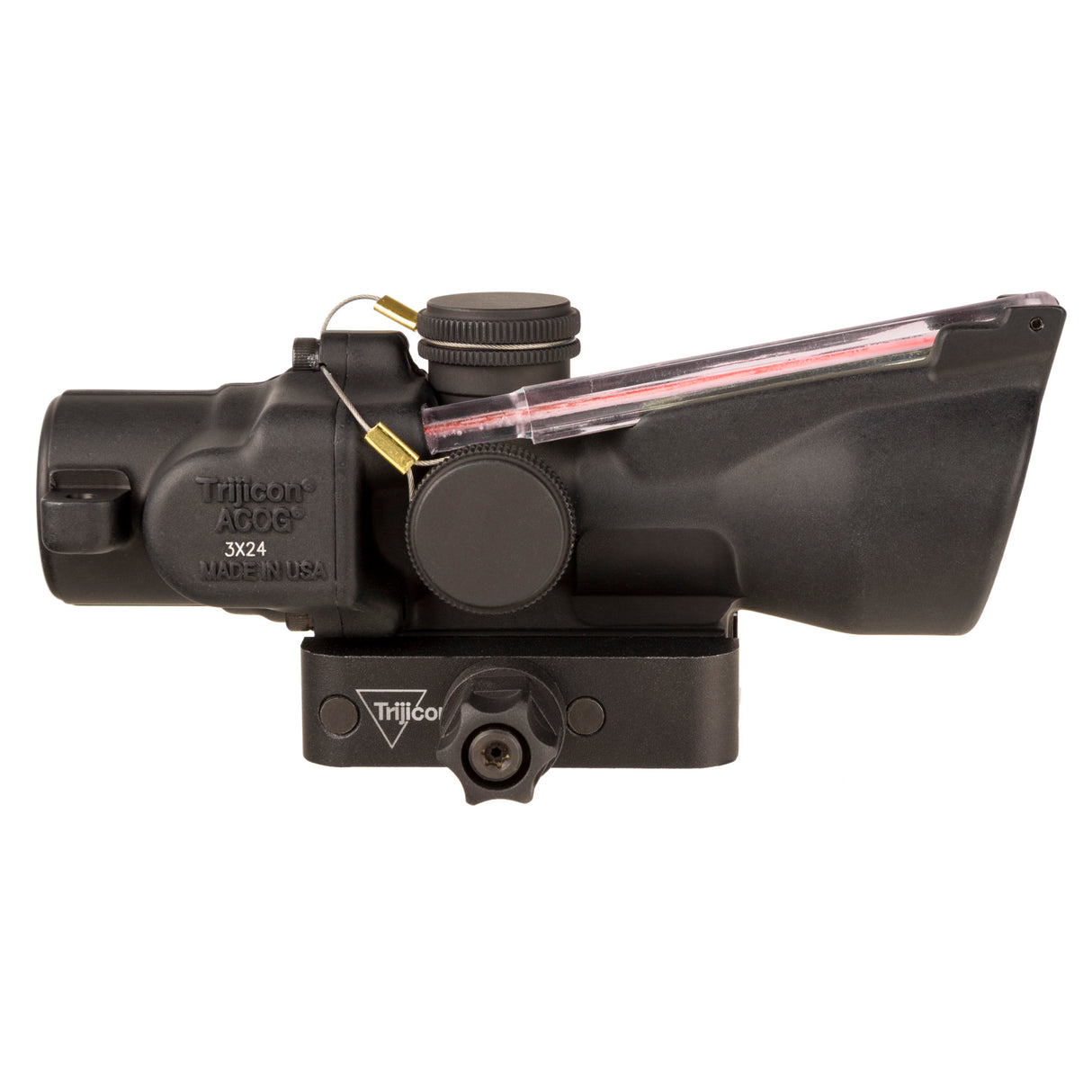 Trijicon ACOG 3x24 Dual Illuminated Red Horseshoe/Dot 7.62x39 Riflescope w/ Q-LOC Mount (TA50-C-400360) - 3