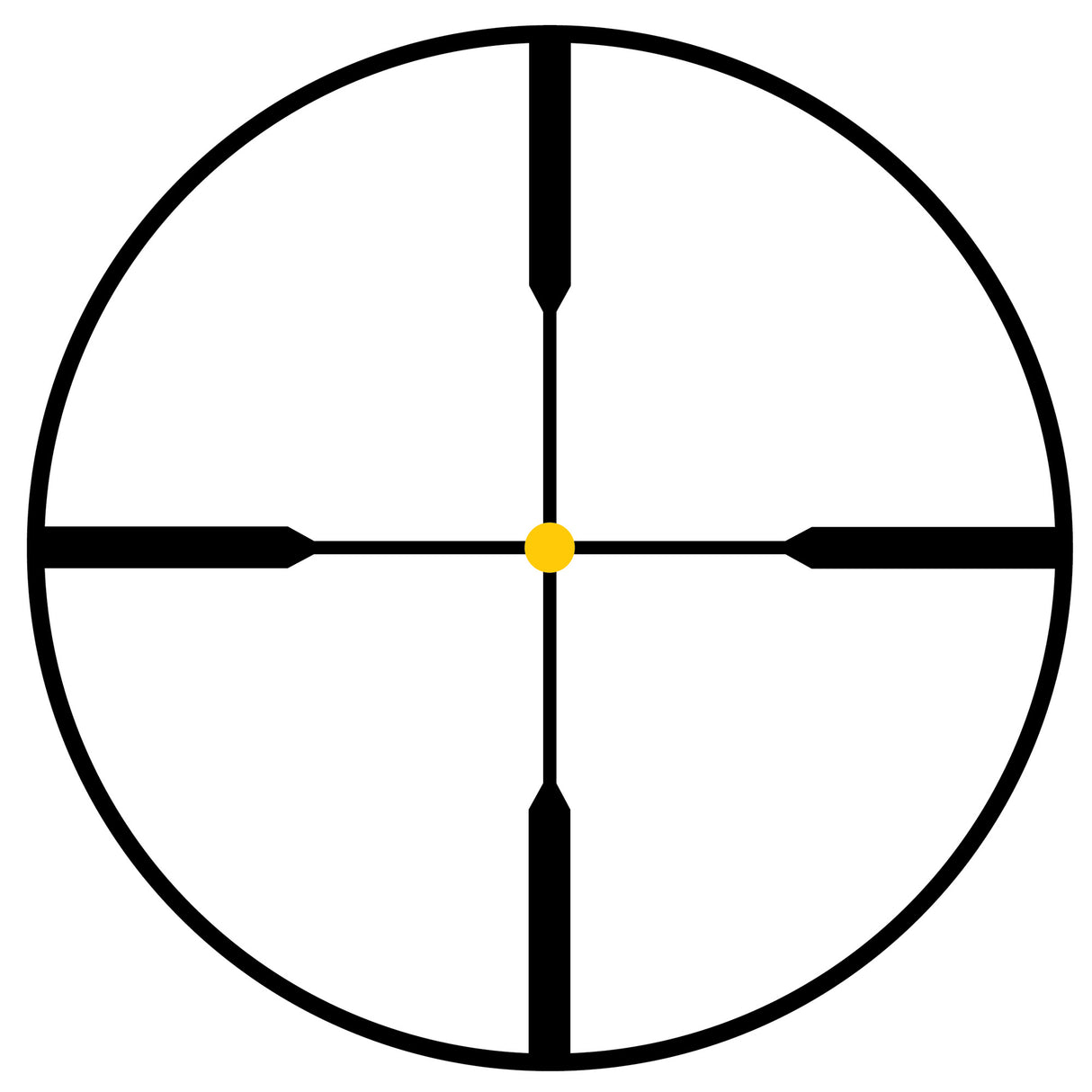 Trijicon AccuPoint 1-4x24 Riflescope - Standard Duplex Amber Dot, 30mm Tube (TR24-C-200070) - 4