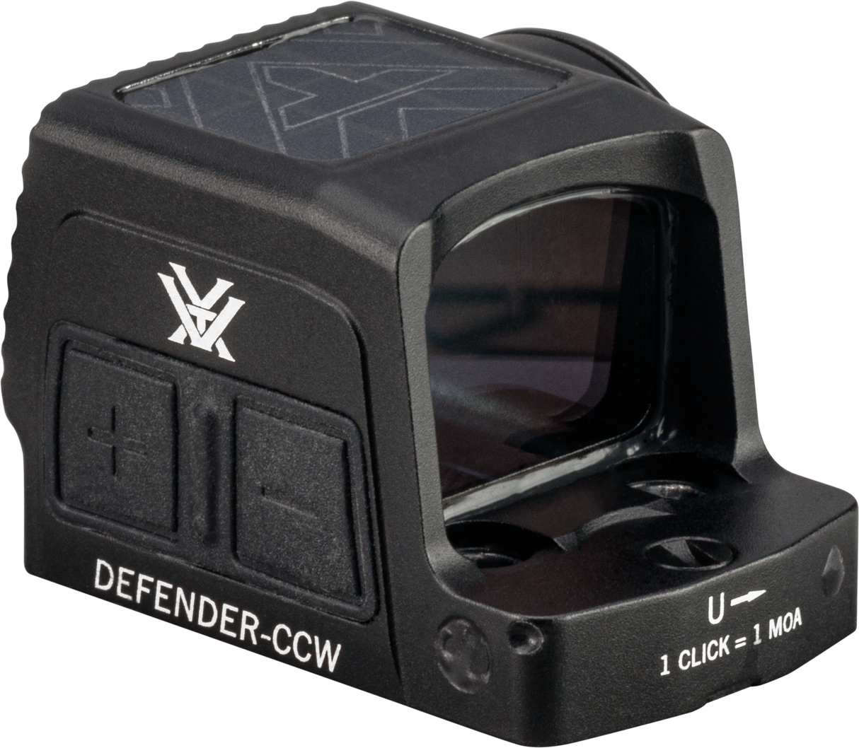 Vortex Defender CCW Enclosed Solar Red Dot, RMSc Footprint, 32 MOA Circle + 3 MOA Dot Reticle - DFCCW-MRD3-E