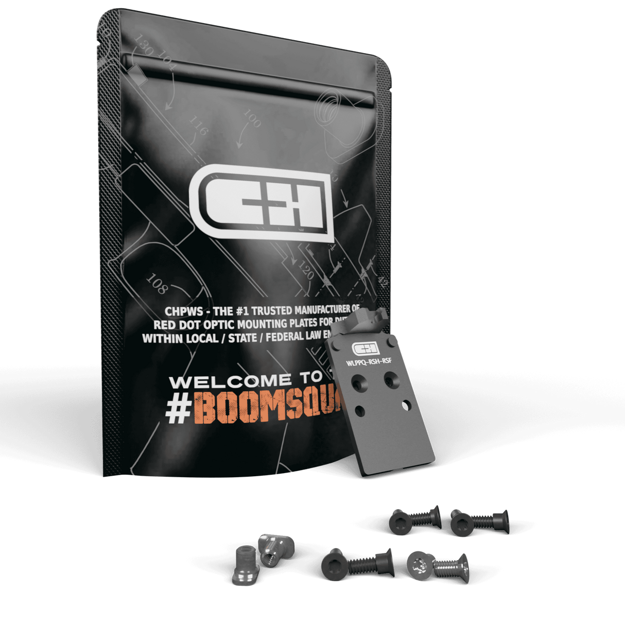 Walther PPQ / Q4 / Q5 to Trijicon RMR / RMR HD / SRO / Holosun 407C / 507C / 507Comp / 508T / C&H EDC-XL / COMP / COMP MAX REAR SIGHT FORWARD