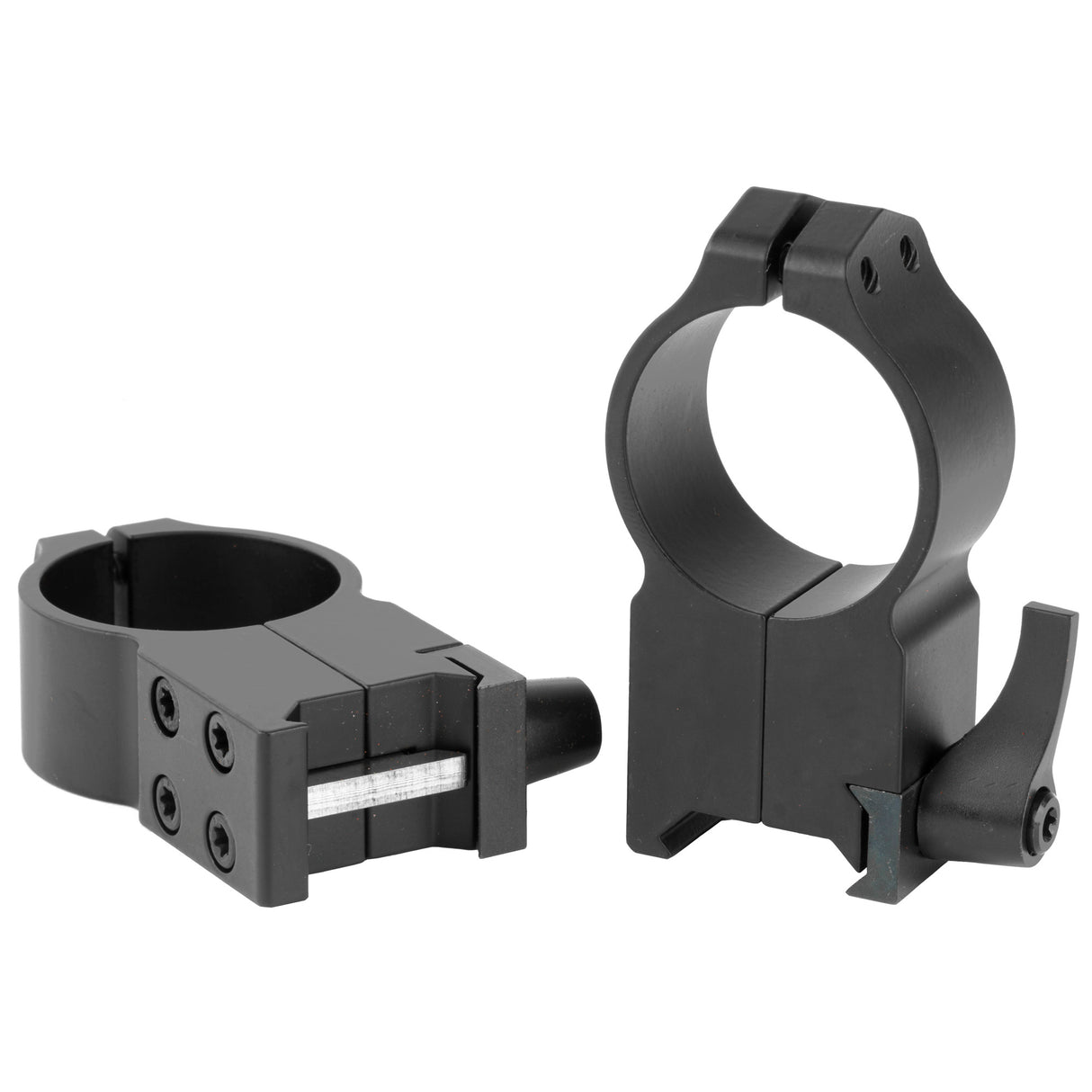 Warne Maxima 30mm High Quick Detach Scope Rings Rings in Black Matte - 2