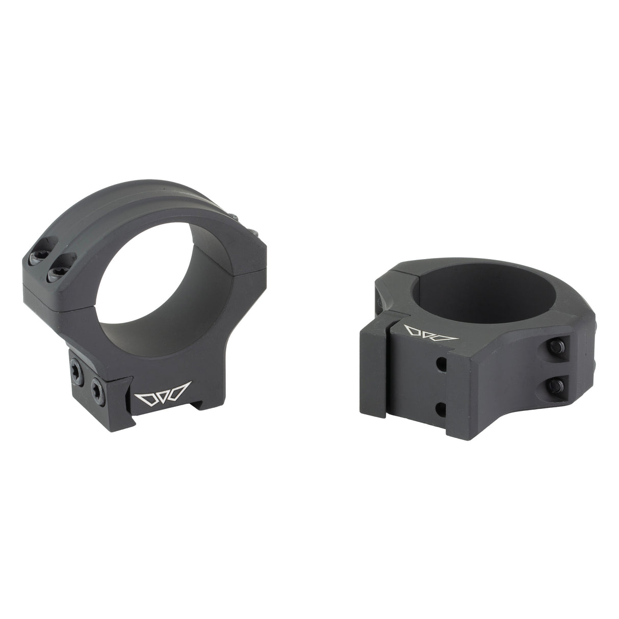 Warne HyperLite Rings 30mm Medium Rings in Black Matte - 2