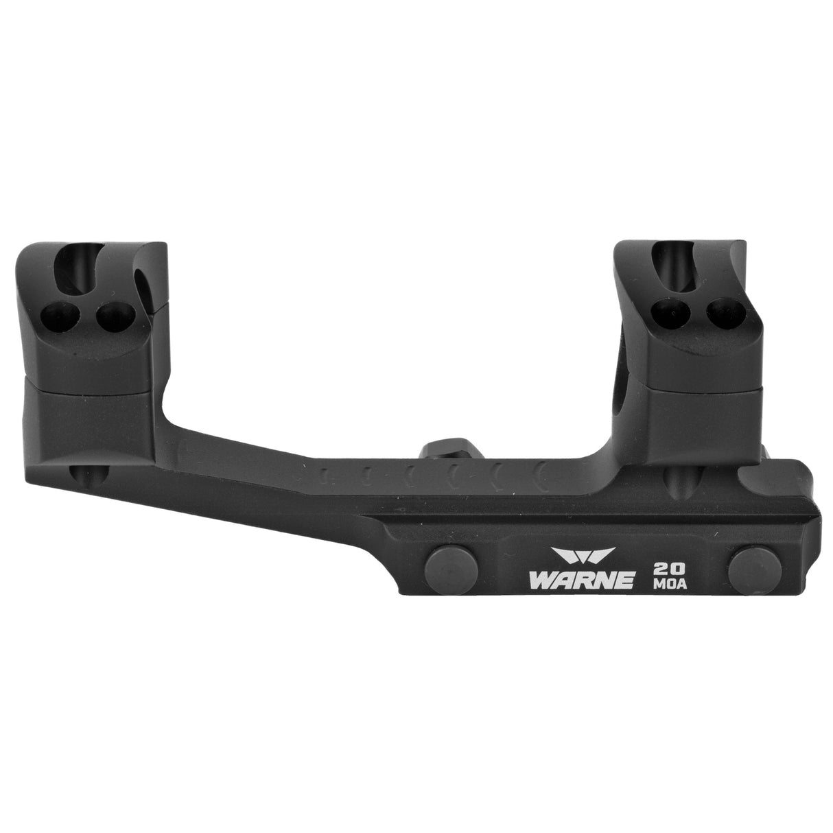 Warne 20 MOA 1-Inch Cantilever Scope Mount Rings in Black Gloss - 3