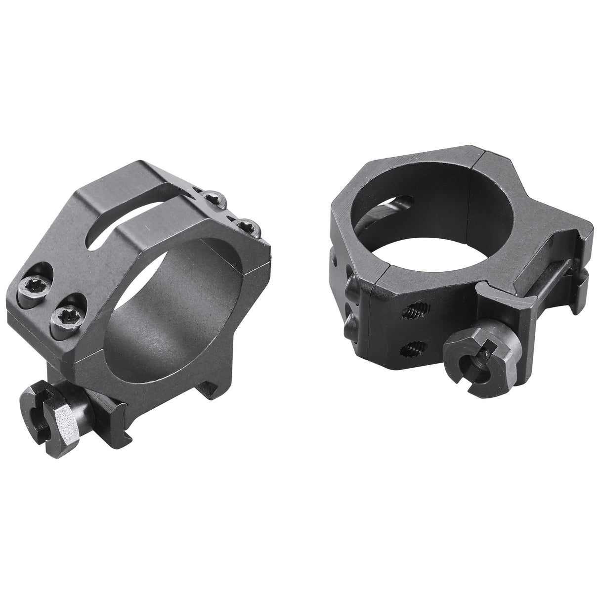 Weaver 4 Hole Tactical Ring 30mm Low Rings in Black Matte - 1