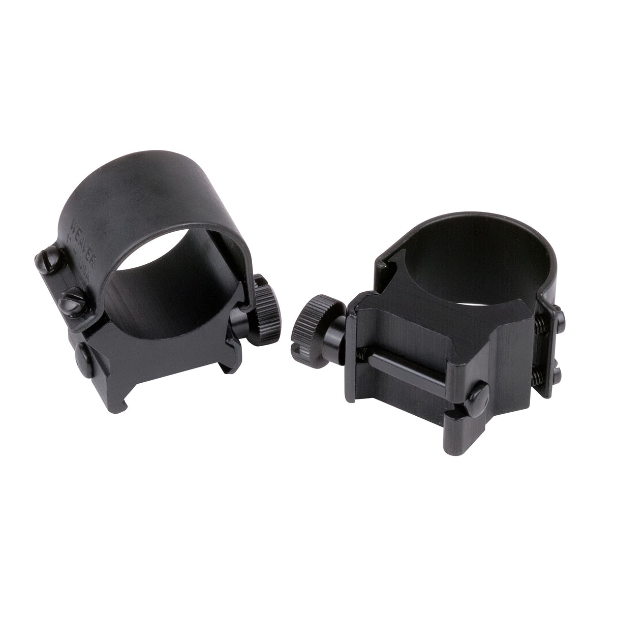 Weaver Top Mount 1-Inch High Quick Detach Rings in Black Matte - 1