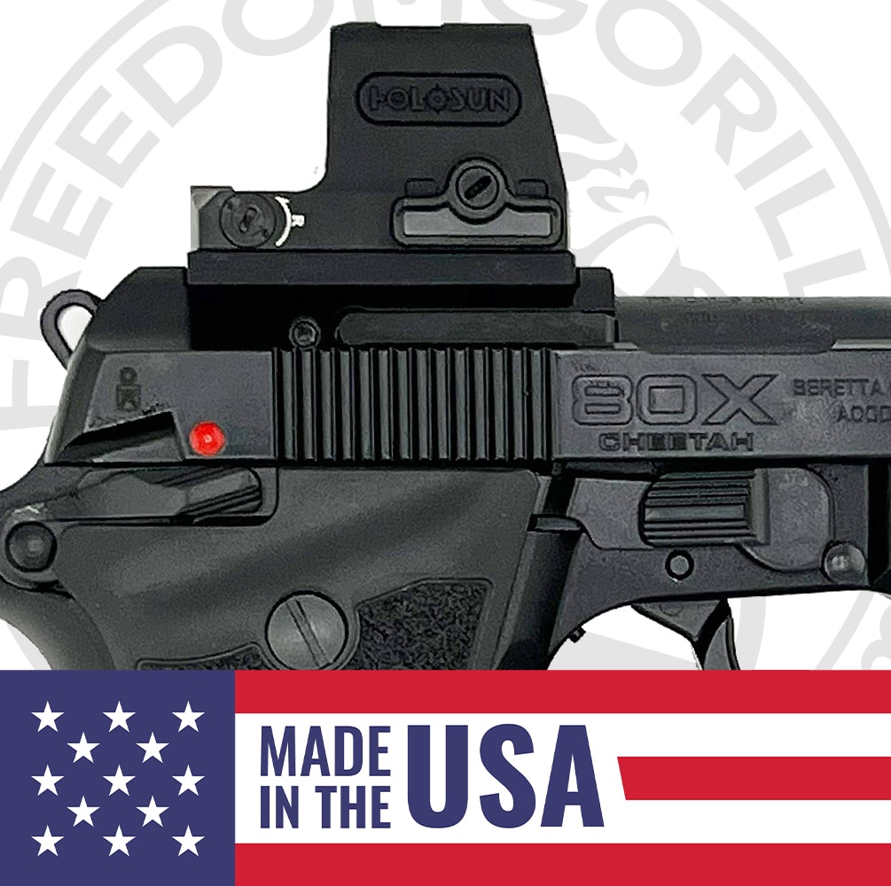 Beretta 80X Cheetah Optics Plate - "H" Plate for Holosun 407K, 507K, EPS Carry