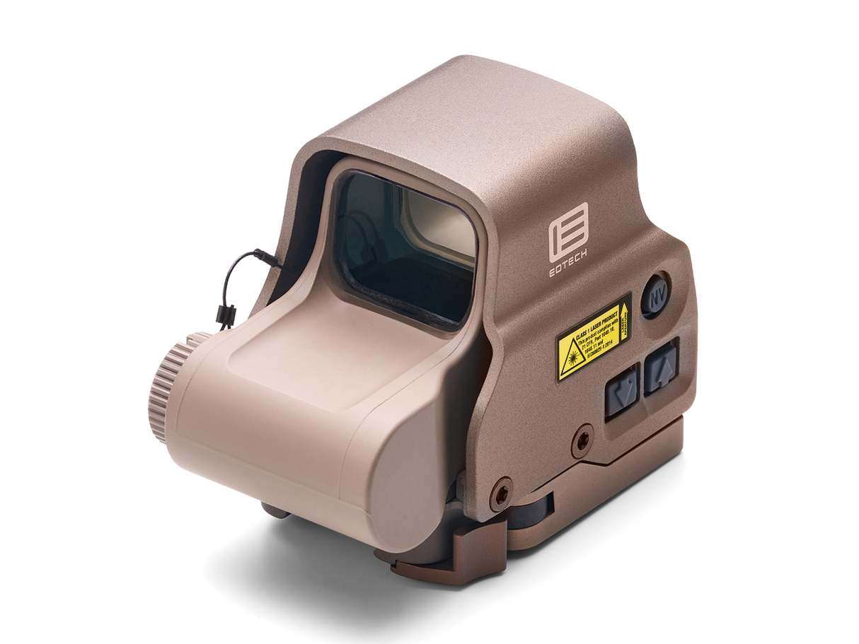 EOTech EXPS3-2 Tan/FDE Housing Holographic Red Dot Sight, Two 1 MOA Dots, 68 MOA Outer Ring, Quick Release Mount, NV Compatible - EXPS3-2TAN