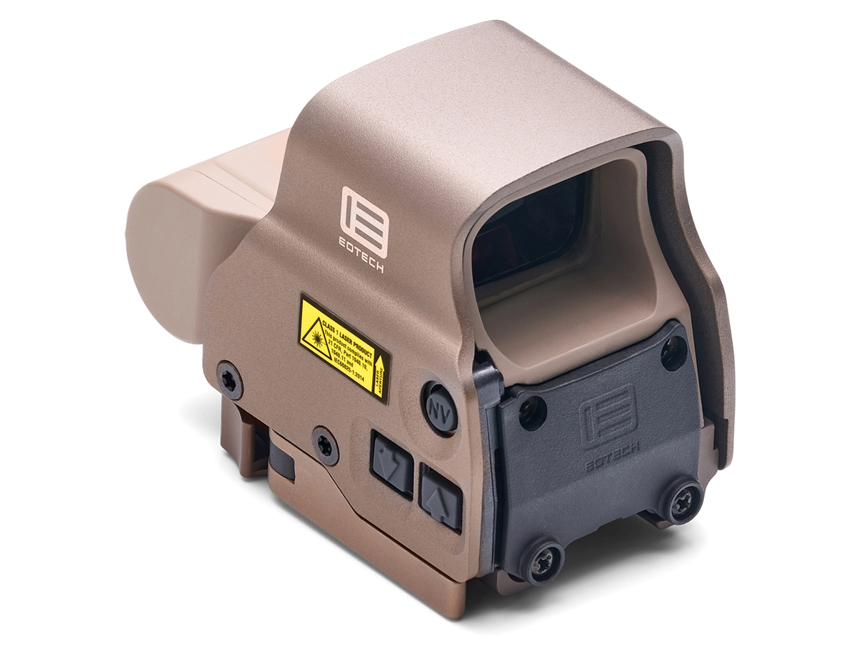 EOTech EXPS3-2 Tan/FDE Housing Holographic Red Dot Sight, Two 1 MOA Dots, 68 MOA Outer Ring, Quick Release Mount, NV Compatible - EXPS3-2TAN