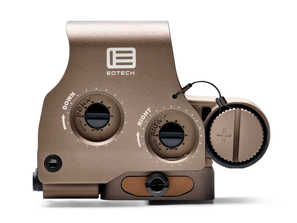 EOTech EXPS3-2 Tan/FDE Housing Holographic Red Dot Sight, Two 1 MOA Dots, 68 MOA Outer Ring, Quick Release Mount, NV Compatible - EXPS3-2TAN