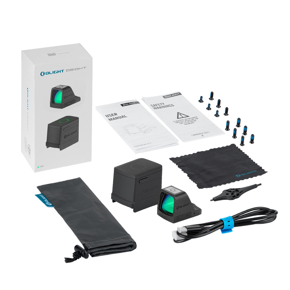 Olight Osight Green Dot - 3 MOA - Magnetic Charging Cover - RMR Footprint