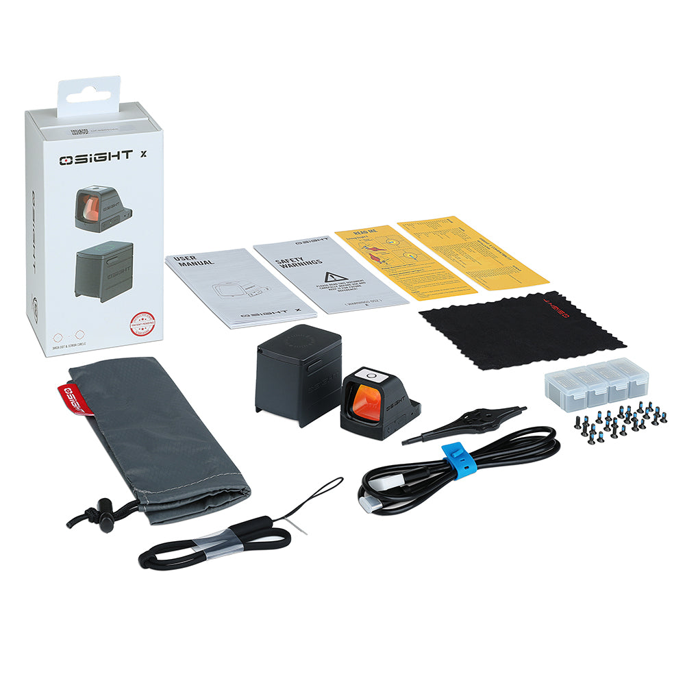 Osight X Red Dot - 32 MOA Circle + 3 MOA - RMR Footprint