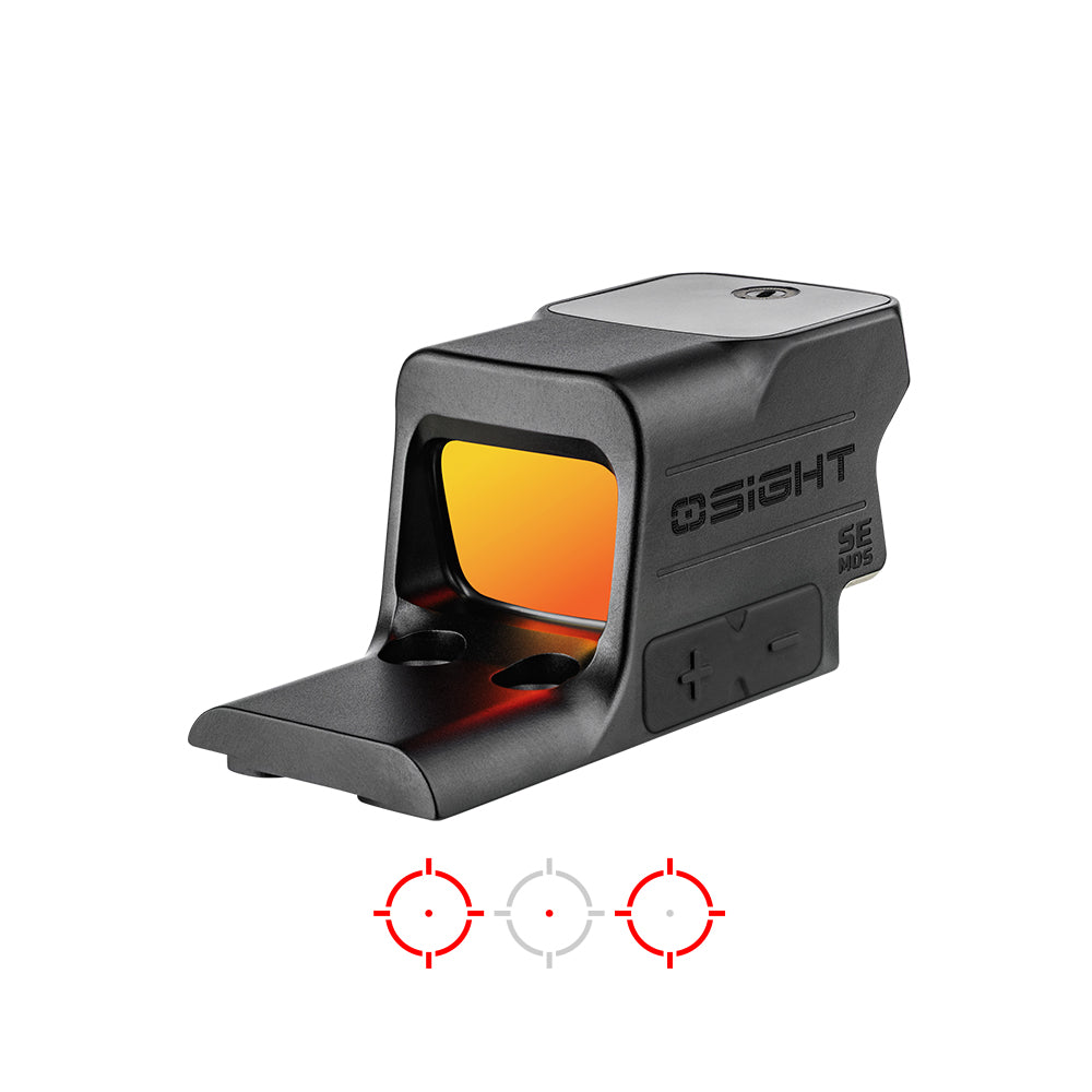 Osight SE MOS Direct-Mount Enclosed Red Dot Sight, Red 2 MOA Dot & 32 MOA Circle MRS, Glock Gen5 MOS Footprint
