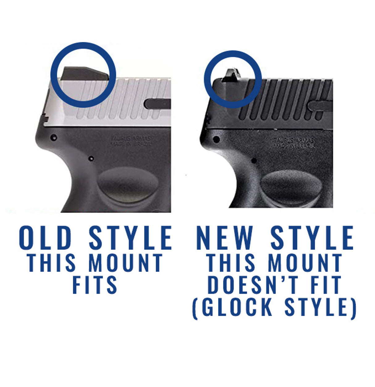 Trijicon RMR / SRO, Holosun 407c / 507c Sight Mount for Taurus G2S, G2C, G3, PT111 G2, PT140 G2, PT709, PT740 and TX22