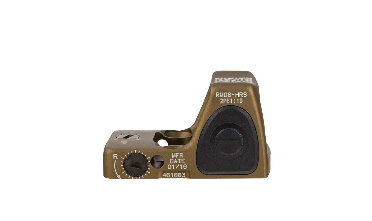 Trijicon RMR HRS Type 2 Adjustable Red Dot Sight Coyote Brown - 7075 T6 Aluminum - 3.25 MOA