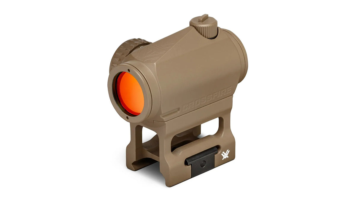 Vortex Crossfire Red Dot (Gen II), Tan, 2 MOA Dot, T1/T2 Footprint - CF-RD2-T - high moun