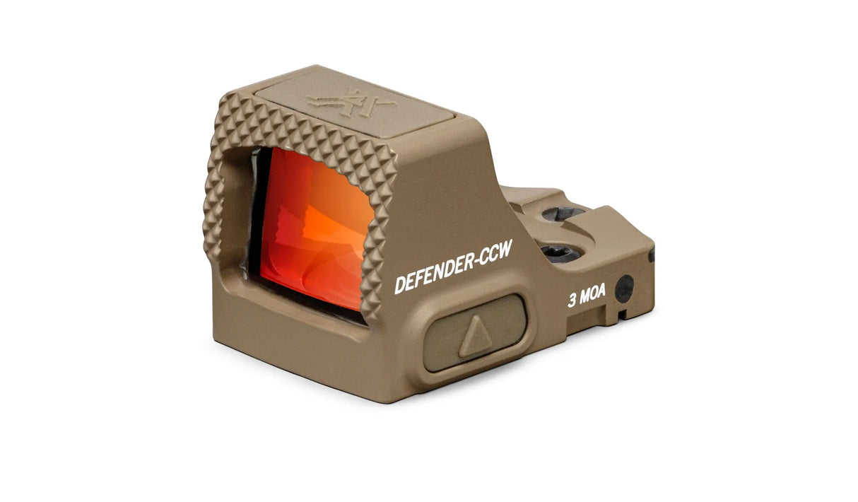 Vortex Defender CCW FDE 3MOA Red Dot, RMSc Footprint, DFCCW-MRD3-T
