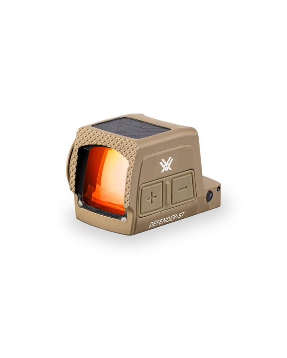 Vortex Defender ST FDE Enclosed Solar Red Dot, DPP Footprint, 32 MOA Circle + 3 MOA Dot Reticle, DFST-MRD3-E-T