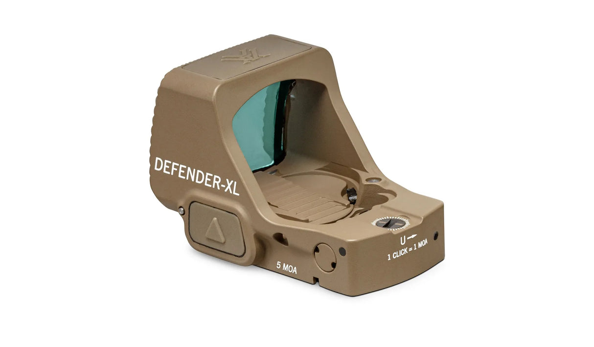 Vortex Defender XL FDE 5 MOA Red Dot Sight, DPP Footprint, DFXL-MRD5-T