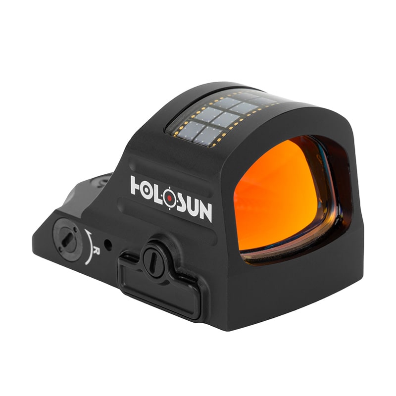 Holosun 507C X2, 32 MOA Ring & 2 MOA Red Dot, RMR Footprint, MRS Reticle, Side Battery, Solar Failsafe - HS507CX2