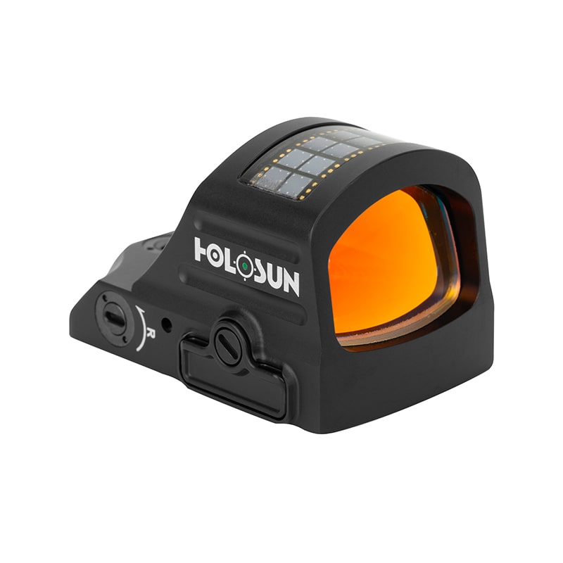Holosun 407C X2 2 MOA Green Dot, RMR Footprint, Side Battery, Solar Failsafe - HE407C-GR-X2