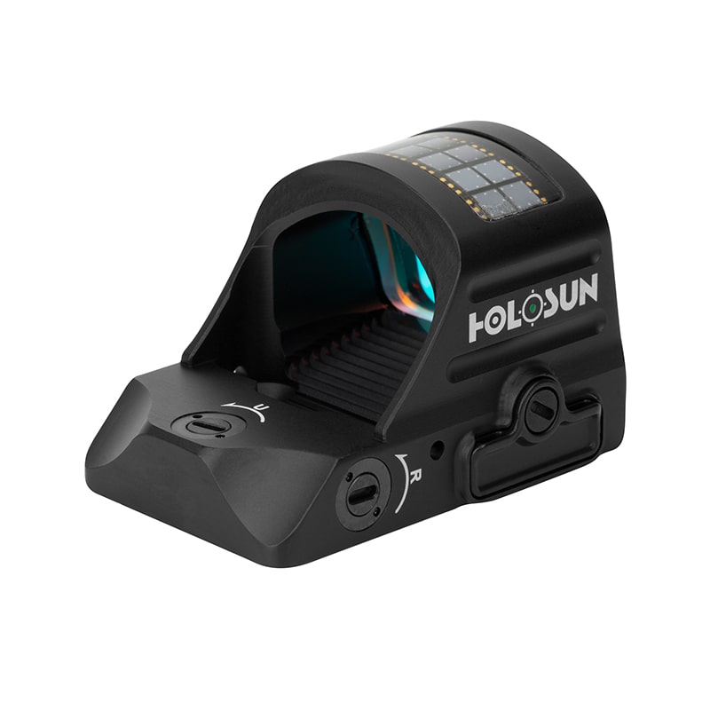 Holosun 407C X2 2 MOA Green Dot, RMR Footprint, Side Battery, Solar Failsafe - HE407C-GR-X2