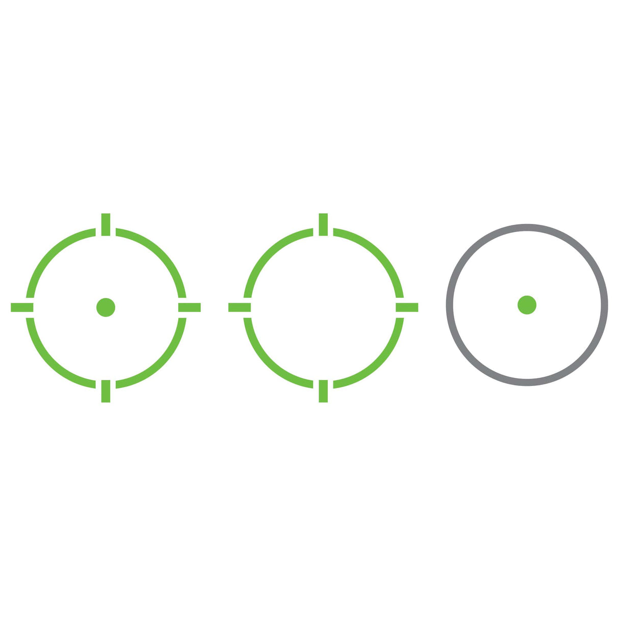 Holosun HS510C FDE Green Dot 65 MOA Circle 2 MOA Green Dot Aluminum Housing Matte Finish Solar with Internal Battery - HE510C-GR-FDE