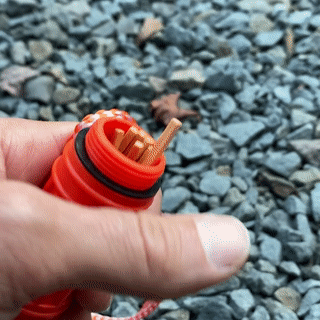 Safety Survival Whistle - 5 in 1, Compass, Firestarter, Storage Container, Loud Whistle, Signaling Mirror. Scare Bears & Survive Outdoors