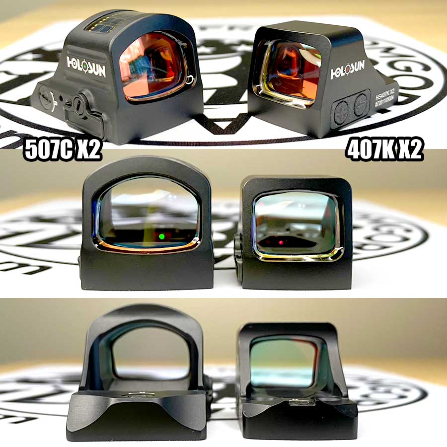 Holosun 507C X2 vs 407K X2 Photo & Video Comparison Guide