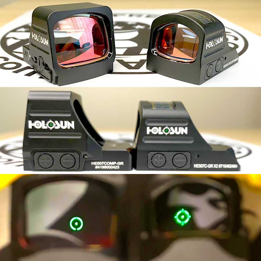 Holosun 507 Comp vs 507C X2 Video & Photo Comparison Guide – Freedom ...