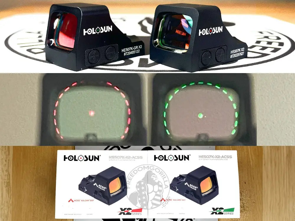 Holosun 507K X2 ACSS Vulcan Red & Green Dot Sight Review - Is it the best micro pistol red dot?