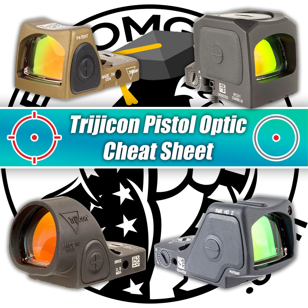 Trijicon Pistol Optic Cheat Sheet - Easily Learn & Research Every Trijicon Pistol Red Dot