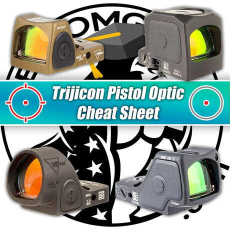 Trijicon Pistol Optic Cheat Sheet - Easily Learn & Research Every Trijicon Pistol Red Dot