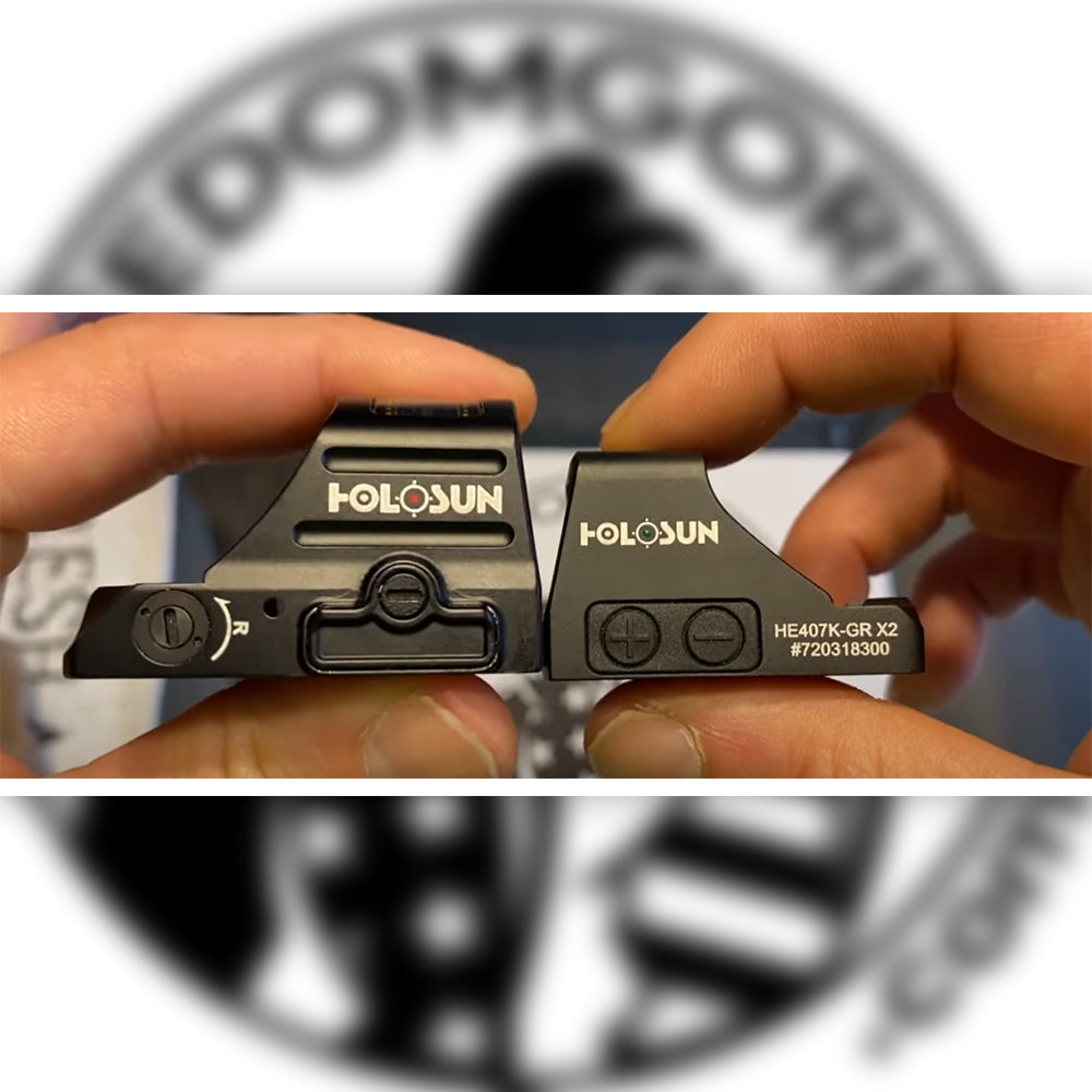 Holosun C vs K Series Size Comparison Freedom Gorilla