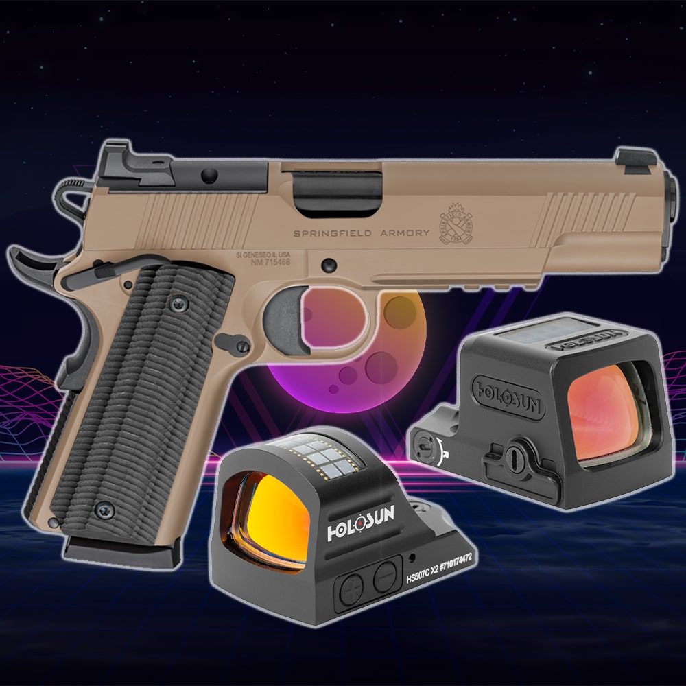 Top 12 Springfield 1911 Ronin, Emissary, Operator, & TRP AOS Holosun Optics - Red & Green Dot Sights