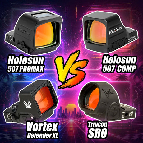 Best Large Window Competition Red Dots: 507 PROMAX vs. 507COMP vs. Defender XL vs. SRO